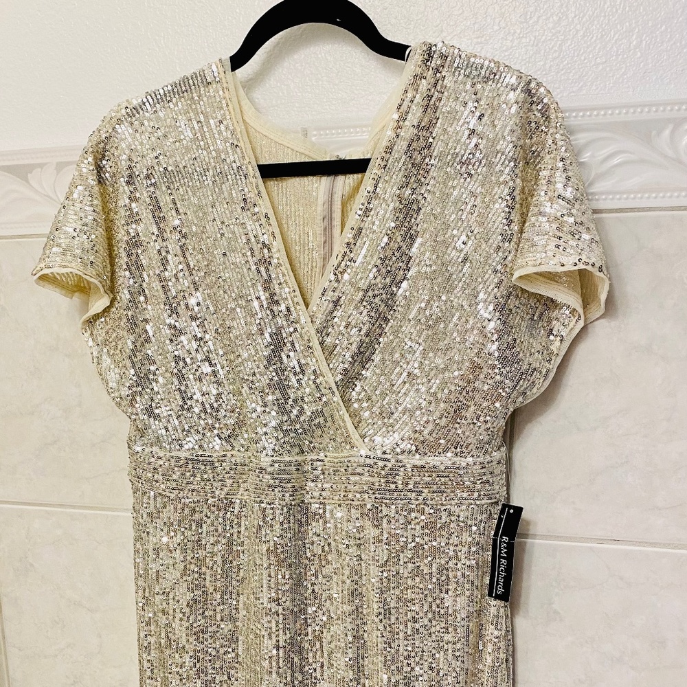 NEW:  R&M Richard’s dress cream sequence dress